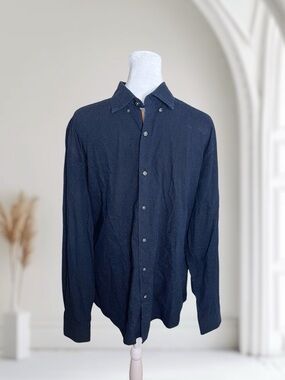 Cactus Man by Ricky Singh Men's Size XL Long Sleeve Button Down Pindot Shirt